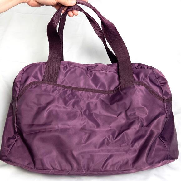 Puma Duffel Bag Nylon Purple Y2K Revival Sporty Travel Medium Size - Picture 2 of 10